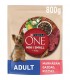 Purina ONE Mini-Small Adult - száraztáp kutyáknak (marha, rizs) - 800 g