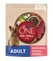 Purina ONE Mini-Small Adult - száraztáp kutyáknak (marha, rizs) - 800 g