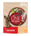 Purina ONE Mini-Small Senior 8+ - száraztáp idős kutyáknak (csirke, rizs) - 800 g