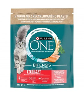 Purina ONE Sterilcat Bifensis - száraztáp ivartalanított macskáknak (lazac, búza) - 800 g