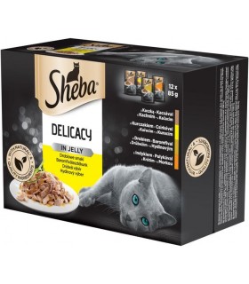 Sheba Delicacy in Jelly - alutasakos macskaeledel (baromfi válogatás) - 12x85 g
