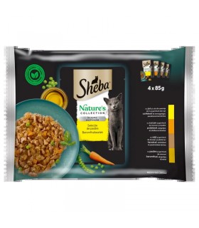 Sheba Nature's Collection Adult - alutasakos macskaeledel aszpikban (baromfi) - 4x85 g