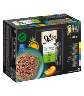 Sheba Nature's Collection Selectie Mix - alutasakos macskaeledel (szárnyas, hal) - 12x85 g