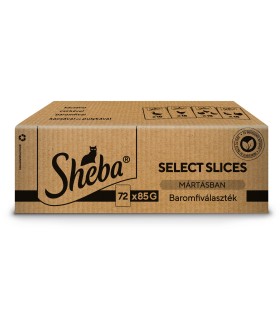 Sheba Select Slices - alutasakos macskaeledel (baromfi) 72x85 g
