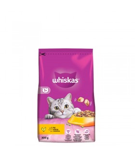 Whiskas Adult Chicken 1+ - száraz macskaeledel (csirkehússal) - 300 g