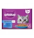 Whiskas alutasakos 1+ nedves macskaeledel (lazac, tonhal aszpikban) - 4x85 g