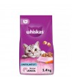 Whiskas Adult Sterile Salmon 1+ - száraz macskaeledel (lazac) - 1,4 kg