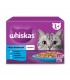 Whiskas alutasakos 1+ halas válogatás (lazac, tonhal, tőkehal, fehérhal aszpikban) - 12x85 g