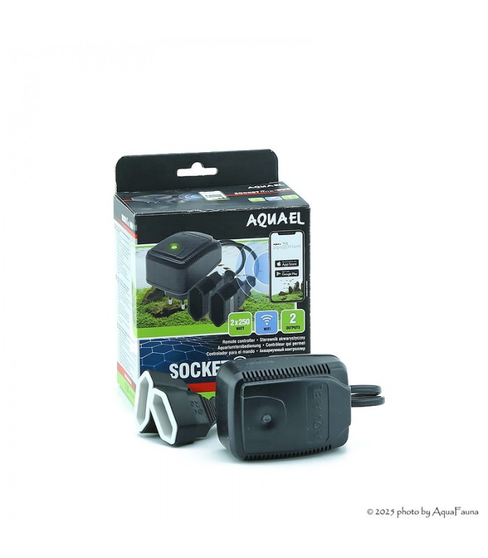 AquaEl Socket Link Duo WiFi vezérlő a Leddy Shrimp LED lámpákhoz