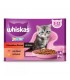 Whiskas Junior Classic Meals - eledel kölyök macskáknak (marha, csirke) - 4x85 g