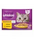 Whiskas Poultry feasts 1+ - nedves macskaeledel aszpikban (csirke, pulyka) - 4x85 g