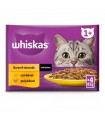 Whiskas Poultry feasts 1+ - nedves macskaeledel szószban (csirke, pulyka) - 4x85 g