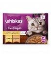 Whiskas Pure Delight Adult 1+ - nedves macskaeledel aszpikban (csirke, pulyka) - 4x85 g