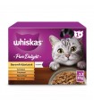 Whiskas Pure Delight Adult 1+ - nedves macskaeledel (csirke, kacsa, baromfi, pulyka) - 12x85 g