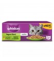 Whiskas Selection Menu 1+ - nedves macskaeledel aszpikban (tonhal, lazac, csirke, marha) - 40x100 g