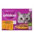 Whiskas Selection Menu 1+ - nedves macskaeledel szószban (pulyka, kacsa, csirke, baromfi) - 4x100 g