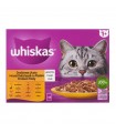 Whiskas Selection Menu 1+ - nedves macskaeledel szószban (pulyka, kacsa, csirke, baromfi) - 4x100 g