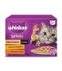 Whiskas Tasty Mix 1+ - nedves macskaeledel mártásban (csirke, zöldség, bárány, pulyka) - 12x85 g