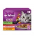 Whiskas Tasty Mix 1+ - nedves macskaeledel mártásban (marha, baromfi-zöldség, lazac-répa) - 12x85 g