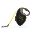 Flexi Giant Pofessional - szalagos automata póráz (10 m) max. 50 kg - neon-fekete