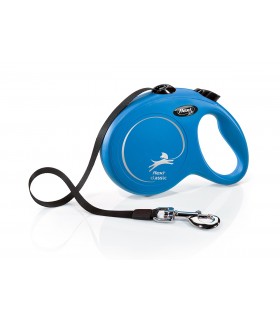 Flexi New Classic "L" - szalagos automata póráz (5 m) max. 50 kg - kék