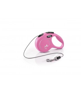 Flexi New Classic "XS" - zsinóros automata póráz (3 m) max. 8 kg - pink