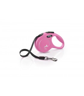 Flexi New Classic "XS" - szalagos automata póráz (3 m) max. 12 kg - pink