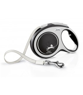 Flexi New Comfort "L" - szalagos automata póráz (8 m) max. 50 kg - fekete