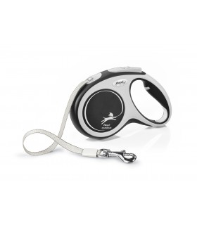 Flexi New Comfort "M" - szalagos automata póráz (5 m) max. 25 kg - fekete