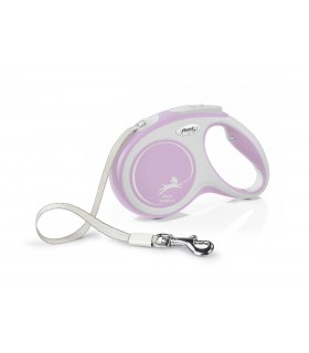 Flexi New Comfort "M" - szalagos automata póráz (5 m) max. 25 kg - rózsaszín