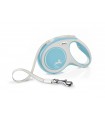Flexi New Comfort "M" - szalagos automata póráz (5 m) max. 25 kg - világoskék