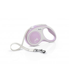 Flexi New Comfort "S" - szalagos automata póráz (5 m) max. 15 kg - rózsaszín