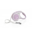 Flexi New Comfort "S" - szalagos automata póráz (5 m) max. 15 kg - rózsaszín