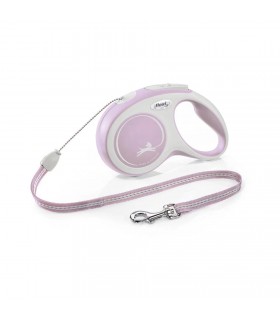 Flexi New Comfort "S" - zsinóros automata póráz (3 m) max. 12 kg - pink