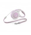 Flexi New Comfort "S" - zsinóros automata póráz (3 m) max. 12 kg - pink