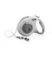 Flexi Select Tape - szalagos automata póráz (7 m) max. 25 kg - világos szürke