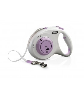 Flexi Select Tape - szalagos automata póráz (7 m) max. 25 kg - világoslila