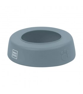 WAUDOG Silicone Bowl - kiömlés mentes, szilikon tál (szürke) utazáshoz, sétához kutyáknak (750 ml)