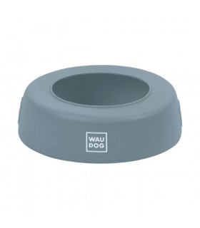 WAUDOG Silicone Bowl - kiömlés mentes, szilikon tál (szürke) utazáshoz, sétához kutyáknak (750 ml)