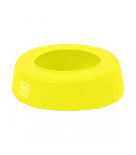 WAUDOG Silicone Bowl - kiömlés mentes, szilikon tál (sárga) utazáshoz, sétához kutyáknak (750 ml)