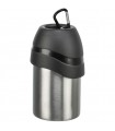 Trixie Bottle with Bowl - itató palack (fém) utazáshoz (300 ml)