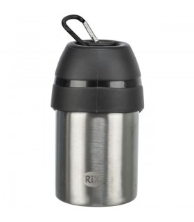 Trixie Bottle with Bowl - itató palack (fém) utazáshoz (300 ml)