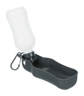 Trixie Bottle with Bowl - itatós palack (fekete, piros színben) kutyáknak (0,25 l)