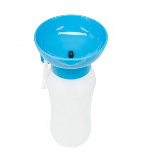Trixie Bottle with Drinking Bowl - műanyag úti itató, tállal (több féle színben) kutyáknak (0,55 l)