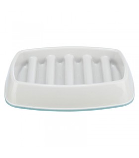 Trixie Ceramic Bowl - evést lassító tál (műanyag/TPR) kutyáknak (0,25 l/21 x 14 cm), szürke