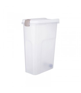 Trixie Plastic Barrel - műanyag táptartó (átlátszó/fehér) 40 liter (27×61x45 cm)