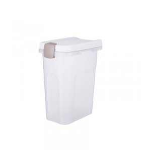Trixie Plastic Barrel - műanyag táptartó (átlátszó/fehér) 15 liter (22×41x33 cm)