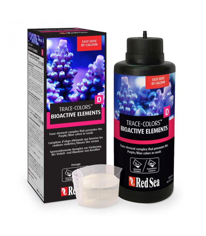 Red Sea Reef Trace Colors D Bioactive Elements - Bioaktív elem kiegészítő - 500 ml