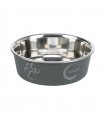 Trixie Stainless Steel Bowl - műanyag borítású fémtál (mintás, több szín) kutyáknak (2,2 l/Ø23 cm)