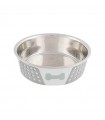 Trixie Stainless Steel Bowl - rozsdamentes tál, szilikon bevonattal (1,4 l/Ø21 cm)